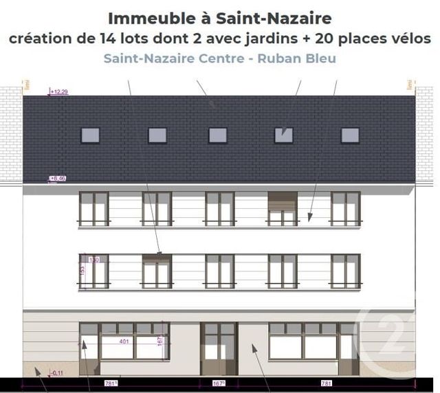 Appartement F2 à vendre - 2 pièces - 47.7 m2 - ST NAZAIRE - 44 - PAYS-DE-LOIRE - Century 21 By Ouest